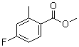 structure of CAS# 174403-69-1, Methyl 4-fluoro-2-methylbenzoate;4-Fluoro-2-methylbenzoic acid methyl ester