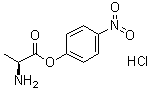 structure of CAS# 17463-53-5, L-Alanine 4-nitrophenyl ester monohydrochloride