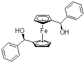(R,R)-1,1'-Bis(hydroxy(phenyl)methyl)ferrocene molecular structure (CAS 174689-60-2)
