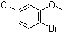 structure of CAS# 174913-09-8, 2-Bromo-5-chloroanisole