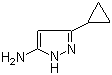 3-Cyclopropylpyrazol-5-amine molecular structure (CAS 175137-46-9)