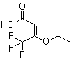 structure of CAS# 17515-74-1, 5-Methyl-2-trifluoromethylfuran-3-carboxylic acid;2-Methyl-5-(trifluoromethyl)-4-furancarboxylic acid; 2-Trifluoromethyl-5-methyl-3-furancarboxylic acid