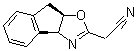 (3aS-cis)-3a,8a-Dihydro-8H-indeno[1,2-d]oxazole-2-acetonitrile molecular structure (CAS 175166-50-4)