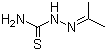 structure of CAS# 1752-30-3, Acetone thiosemicarbazone ;2-(1-Methylethylidene)hydrazinecarbothioamide