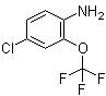 4-氯-2-三氟甲氧基苯胺分子结构 (CAS 175205-77-3)