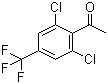 structure of CAS# 175205-88-6, 2',6'-Dichloro-4'-(trifluoromethyl)acetophenone