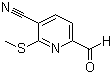 structure of CAS# 175277-27-7, 3-Cyano-2-(methylthio)pyridine-6-carboxaldehyde;6-Formyl-2-(methylthio)nicotinonitrile