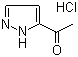 1-(1H-吡唑-5-基)-1-乙酮盐酸盐分子结构 (CAS 175277-40-4)