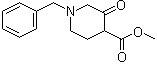 1-苄基-3-氧代-4-哌啶羧酸甲酯分子结构 (CAS 175406-94-7)