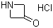 3-Azetidinone hydrochloride molecular structure (CAS 17557-84-5)
