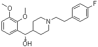 (alphaS)-alpha-(2,3-Dimethoxyphenyl)-1-[2-(4-fluorophenyl)ethyl]-4-piperidinemethanol molecular structure (CAS 175673-57-1)