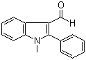 structure of CAS# 1757-72-8, 1-Methyl-2-phenylindole-3-carboxaldehyde;1-Methyl-2-phenyl-3-formylindole; 1-Methyl-2-phenyl-1H-indole-3-carbaldehyde