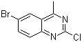 结构式 CAS# 175724-46-6, 6-溴-2-氯-4-甲基喹唑啉