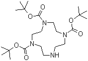 结构式 CAS# 175854-39-4, 1,4,7-三叔丁氧羰基-1,4,7,10-四氮杂环十二烷