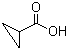 structure of CAS# 1759-53-1, Cyclopropanecarboxylic acid;Trimethylenecarboxylic acid