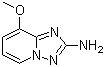 8-Methoxy-[1,2,4]triazol[1,5-a]pyridine-2-amine molecular structure (CAS 175965-65-8)