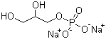 structure of CAS# 17603-42-8, Sodium 3-phosphoglycerate;1,2,3-Propentriol 1-(dihydrogen phosphate) sodium salt; 2,3-Dihydroxypropyl (dihydrogen phosphate) sodium salt; Sodium DL-glycerophosphate