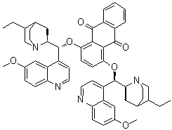 1,4-Bis(dihydroquinine)anthraquinoneanthraquinone molecular structure (CAS 176097-24-8)