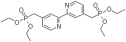 structure of CAS# 176220-38-5, 4,4'-Bis(diethylmethylphosphonate)-2,2'-bipyridine;[[2,2'-Bipyridine]-4,4'-diylbis(methylene)]bisphosphonic acid tetraethyl ester