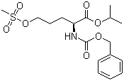 5-[(Methylsulfonyl)oxy]-N-[(phenylmethoxy)carbonyl]-L-norvaline isopropyl ester molecular structure (CAS 176237-45-9)