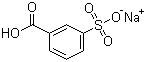 structure of CAS# 17625-03-5, Sodium 3-sulfobenzoate;3-Carboxybenzenesulfonic acid sodium salt; 3-Sulfobenzoic acid monosodium salt; 3-SSBA