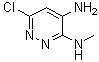 structure of CAS# 17645-17-9, 6-Chloro-N3-methyl-3,4-pyridazinediamine