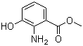 structure of CAS# 17672-21-8, 2-Amino-3-hydroxybenzoic acid methyl ester;Methyl 2-amino-3-hydroxybenzoate; Methyl 3-hydroxyanthranilate