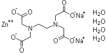 structure of CAS# 176736-49-5, Ethylenediaminetetraacetic acid disodium zinc salt tetrahydrate