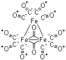 十二羰基三铁分子结构 (CAS 17685-52-8)