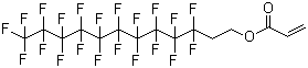 structure of CAS# 17741-60-5, 2-(Perfluorodecyl)ethyl acrylate;3,3,4,4,5,5,6,6,7,7,8,8,9,9,10,10,11,11,12,12,12-Henicosafluorododecyl acrylate