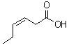 结构式 CAS# 1775-43-5, (3Z)-3-己烯酸