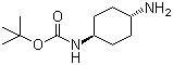 structure of CAS# 177906-48-8, N-Boc-trans-1,4-cyclohexanediamine;trans-(4-Aminocyclohexyl)carbamic acid tert-butyl ester