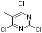 结构式 CAS# 1780-36-5, 2,4,6-三氯-5-甲基嘧啶