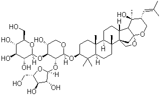 结构式 CAS# 178064-13-6, (-)-假马齿苋皂苷 C