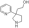 结构式 CAS# 178372-19-5, 2-(3-(吡啶-2-基)吡咯烷-3-基)乙醇