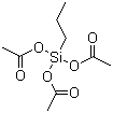 Propyltriacetoxysilane molecular structure (CAS 17865-07-5)