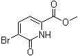 structure of CAS# 178876-86-3, 5-Bromo-1,6-dihydro-6-oxo-2-pyridinecarboxylic acid methyl ester