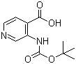 3-[(tert-Butoxycarbonyl)amino]isonicotinic acid molecular structure (CAS 179024-65-8)