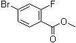 4-溴-2-氟苯甲酸甲酯分子结构 (CAS 179232-29-2)