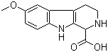 6-Methoxy-1,2,3,4-tetrahydro-9H-pyrido[3,4-b]indole-1-carboxylic acid molecular structure (CAS 17952-63-5)