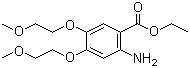 structure of CAS# 179688-27-8, Ethyl 4,5-bis(2-methoxyethoxy)-2-aminobenzoate;2-Amino-4,5-bis(2-methoxyethoxy)benzoic acid ethyl ester; 4,5-Bis(2-methoxyethoxy)anthranilic acid ethyl ester