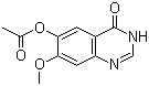 结构式 CAS# 179688-53-0, 3,4-二氢-7-甲氧基-4-氧代喹唑啉-6-醇乙酸酯