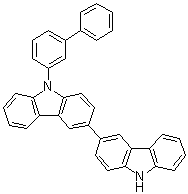 9-[1,1'-Biphenyl]-3-yl-3,3'-bi-9H-carbazole molecular structure (CAS 1800580-10-2)