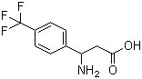 structure of CAS# 180263-44-9, 3-Amino-3-[4-(trifluoromethyl)phenyl]propanoic acid