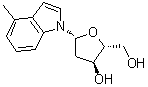 1-(2-脱氧-beta-D-赤式-呋喃戊糖基)-4-甲基-1H-吲哚分子结构 (CAS 180420-84-2)