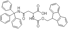 structure of CAS# 180570-71-2, N-(9-Fluorenylmethyloxycarbonyl)-N'-trityl-D-asparagine;Fmoc-D-Asn(Trt)-OH