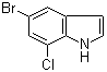 structure of CAS# 180623-89-6, 5-Bromo-7-chloro-1H-indole;5-Bromo-7-chloroindole