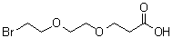 3-[2-(2-Bromoethoxy)ethoxy]propanoic acid molecular structure (CAS 1807503-92-9)