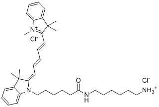 Cy5-Amine chloride hydrochloride molecular structure (CAS 1807529-70-9)