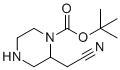 structure of CAS# 1808997-73-0, Tert-butyl 2-(cyanomethyl)piperazine-1-carboxylate